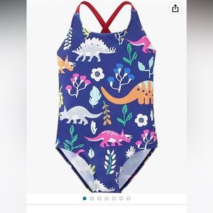 Little girl one piece swimsuit, don’t have a size tag , please see measurements